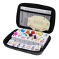 Mexican Train Dominoes Set Numbers Double 12, Travel Mexican Train Game With 91 Colored Tiles And Protable Case, Number Domino S