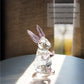 Hdcrystalgifts 3.5Inch Crystal Rabbit Bunny Figurine Collectibles Spring Easter Decoration Glass Art Animal Paperweight Ornament