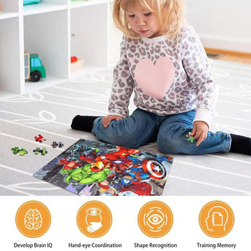 Lelemon Puzzles For Kids Ages 4-8,100 Piece Puzzles For Kids In A Metal Box, Educational Kids Puzzles Jigsaw Puzzles 100 Piece Puzzle Games Puzzle Toys Childrens Puzzles For Girls And Boys