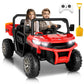 Hikole 24V Ride on Dump Truck for Girls, 2 Seater Ride on UTV Car for Big Kids with Electric Dump Bed, Remote Control, 400W Powe