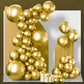 Partywoo Metallic Gold Balloons, 85 Pcs Gold Metallic Balloons Different Sizes Pack Of 18 Inch 12 Inch 10 Inch 5 Inch Gold Balloons For Balloon Garland Or Balloon Arch As Party Decorations, Gold-G101