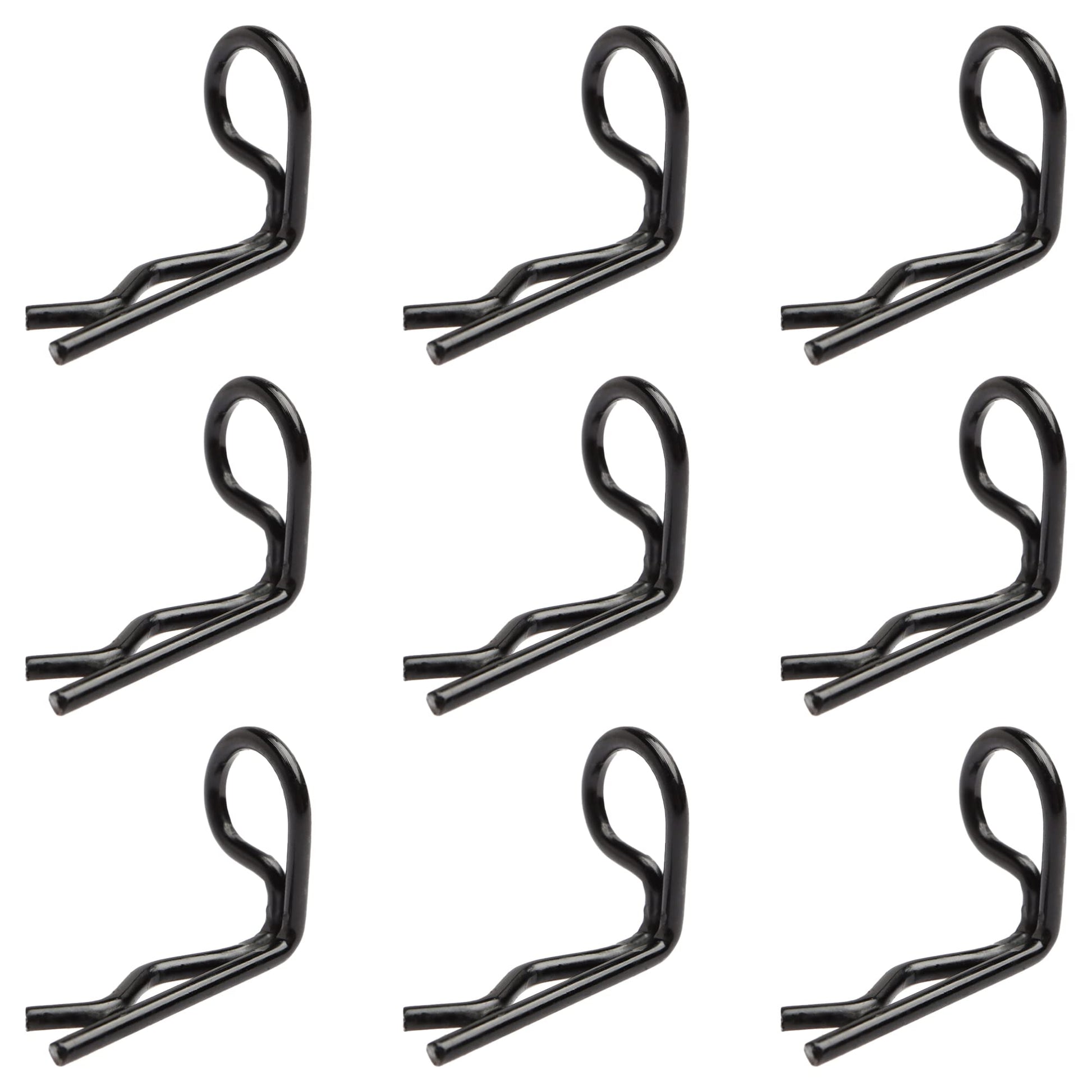 GDOOL 30-Pack 90-Degree Angle 1mm Body Clips Bent Springy Pins WJ07 for All 1/16 1/18 1/20 Scale Model Car Truck Crawler Truck(B