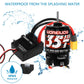 WOAEIUOS 550 Brushed Motor 35T & 80A ESC & Heatsink Combo for 1/10 RC Car TRX4 TRX6 Redcat SCX10 SCX10II AXI03007 JL 90046 RC4WD