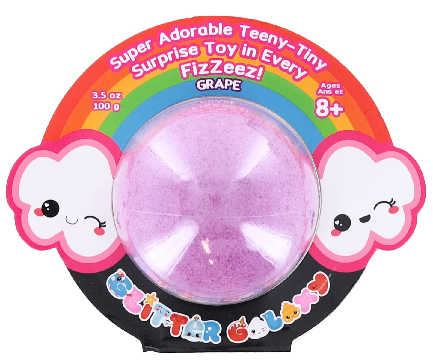 Glitter Galaxy Fizzeez Super Adorable Teeny-Tiny Surprise Toy | Grape