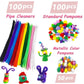 VLUSSO Purple Arts and Crafts Supplies for Kids - DIY Craft Kits with Pipe Cleaners, Perfect for Preschool and Homeschool Ages 4-8