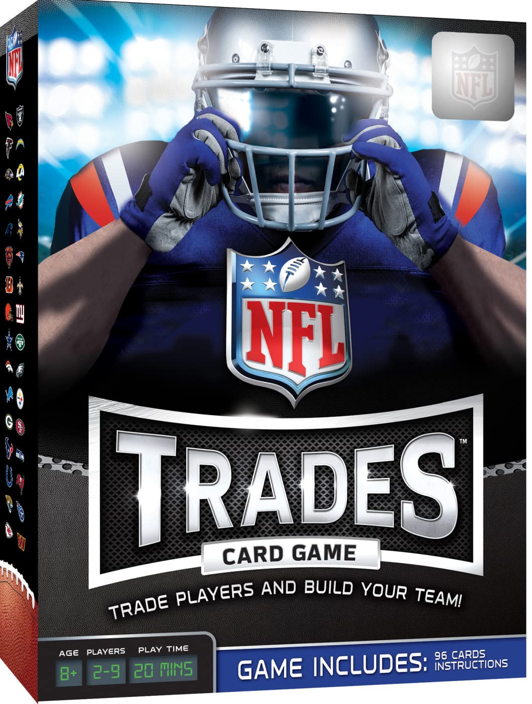 MasterPieces NFL Trade$ Card Game - Officially Licensed Family Game for Kids & Adults - Multicolor