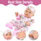Uzidbto 12'' Girl Baby Dolls With Doll Clothes And Accessories,First Baby Doll Playset Includes Feeding Bottle,Pacifier Gift Ide
