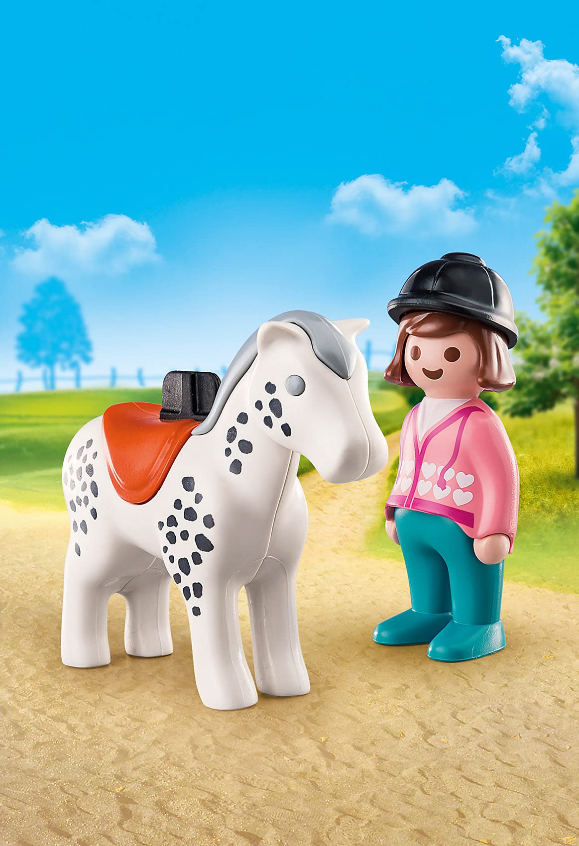 Playmobil Rider With Horse 70404 1.2.3 Playmobil For Young Kids