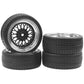 ShareGoo RC 1/10 On Road Tires & Wheel 12mm Hex Plastics Rims Compatible with Tamiya TT01 TT02 Kyosho Sakura D3 Traxxas 4Tec 2.0