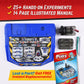 Playz Electrical Circuit Board Engineering Kit For Kids With 25+ Stem Projects Teaching Electricity, Voltage, Currents, Resistance, & Magnetic Science | Gift For Children Age 8, 9, 10, 11, 12, 13+