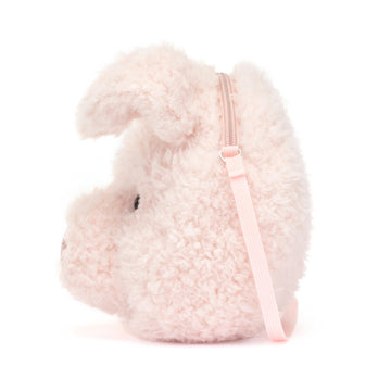 Jellycat Little Pig Plush Bag, 7.5 Inches - Crossbody And Shoulder Purse - Fun And Unique Handbag