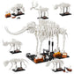 6 In 1 Fossil Building Kit, Compatible With Lego Dinosaur Natural History Museum, 6 Prehistoric Beasts In 1 Mammoth Building Set