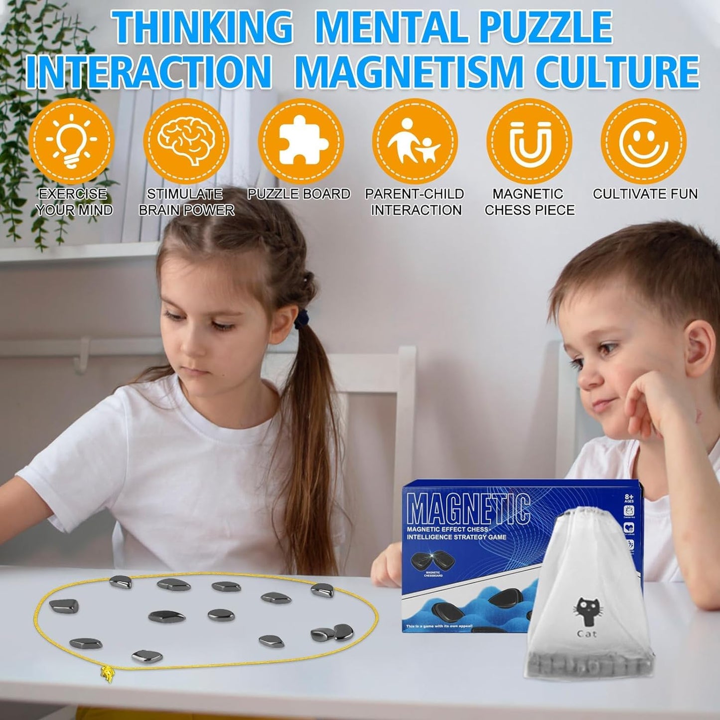 Magnetic Chess Game - 2024 New Fun Tabletop Game, Magnetic Strategy Game For Kids And Adults With Magnets, Fun Tabletop Multipla