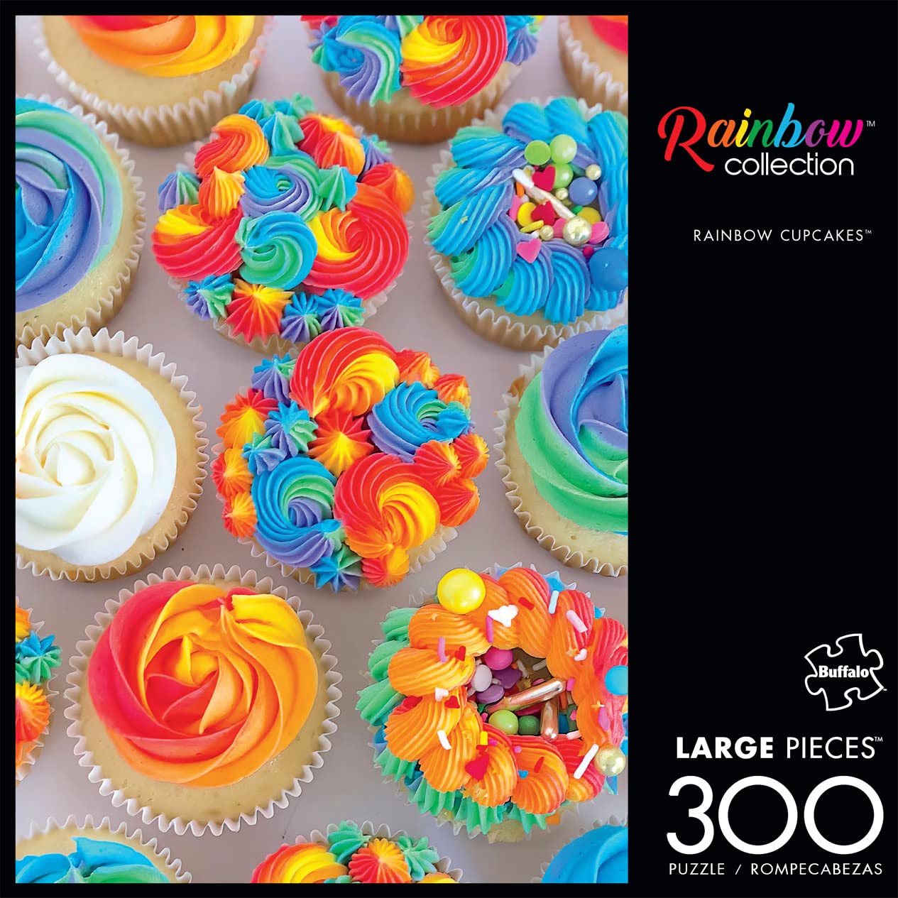 Buffalo Games - Erin Shelton - Rainbow Cupcakes - 300 Piece Jigsaw Puzzle For Adults Challenging Puzzle Perfect For Game Nights - Size Is 21.25 X 15.00