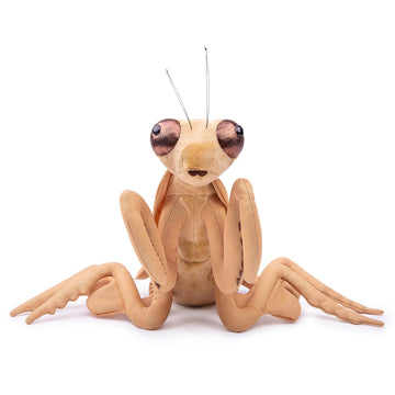 ZHONGXIN MADE Large Brown Mantis Plush Toy - 15in Realistic Stuffed Insect, Soft Polyester, Unique Gift for Kids