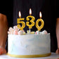 Amscan #0 Metallic Birthday Candle | Gold | Party Supply | 1 piece