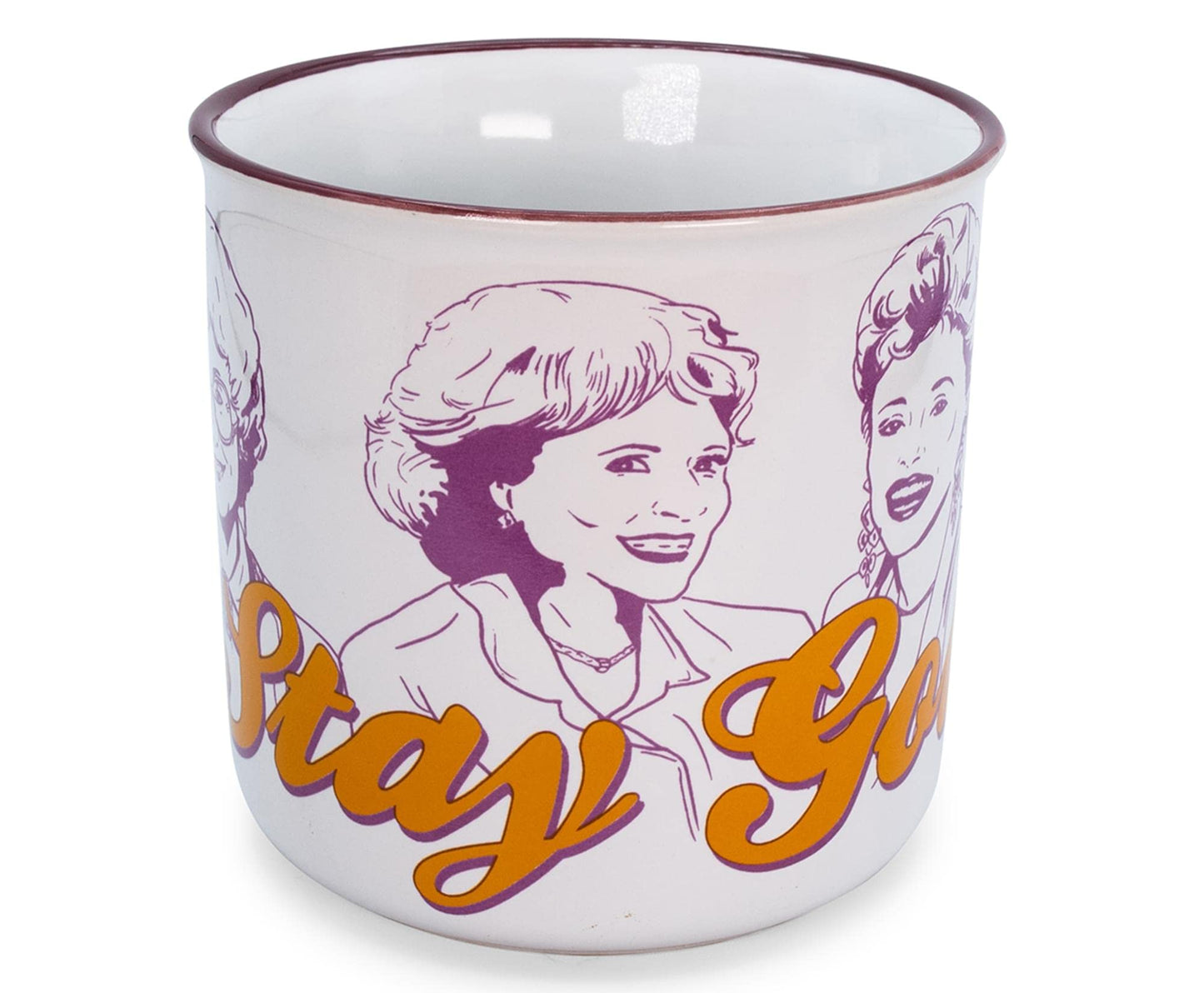 The Golden Girls ''Stay Golden'' Ceramic Camper Mug | Holds 20 Ounces