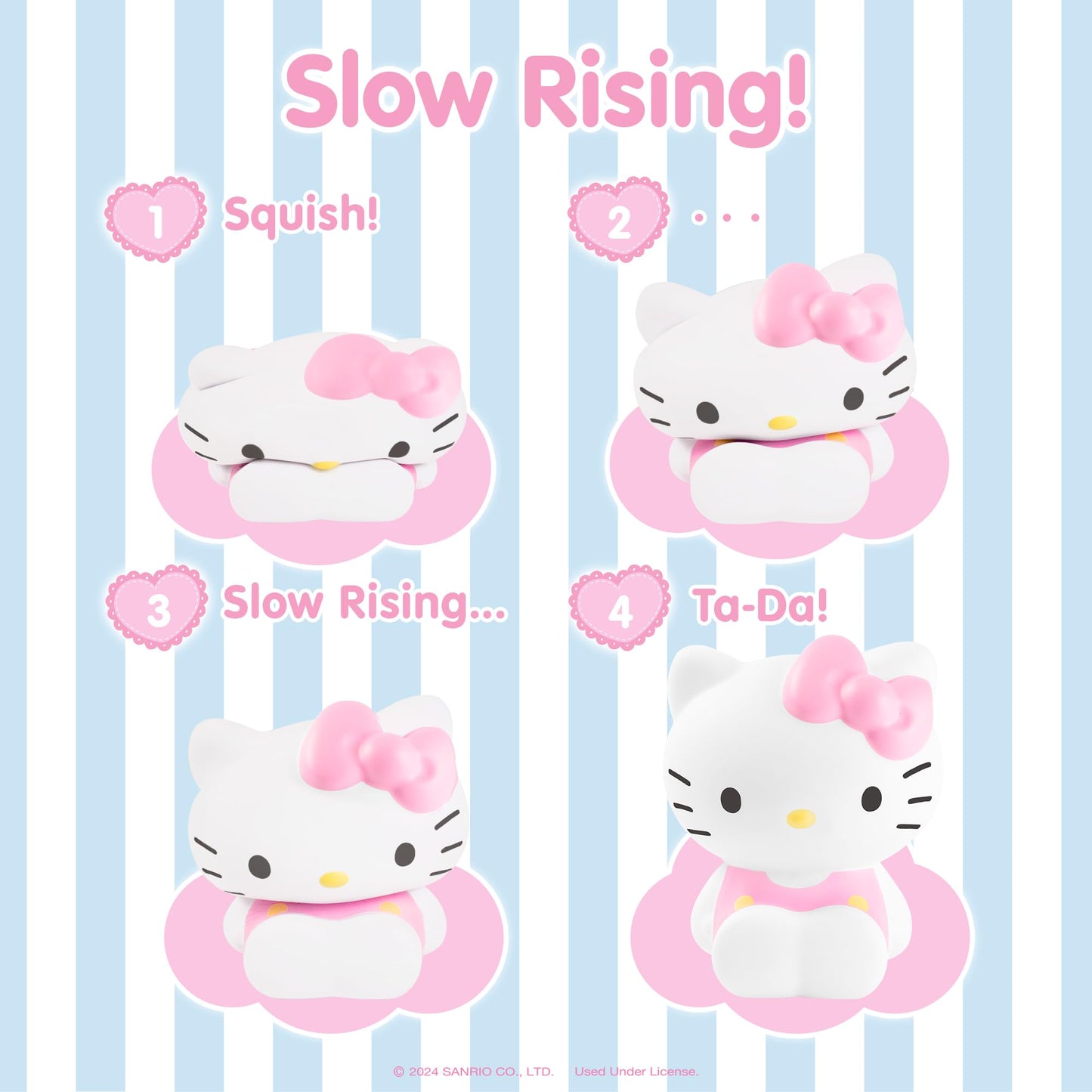 Hamee Sanrio Pastel Jumbo Squishy Toy Slow Rising Cute Squishu Buddy Birthday Gift Bags, Party Favors, Gift Basket Filler, Stress Relief, Adorable, And Fun - Hello Kitty