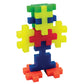 Plus Plus - Big - Open Play Tube - 15 Piece Neon Color Mix - Construction Building Stem - Interlocking Large Puzzle Blocks For Toddlers And Preschool