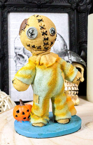 Ebros Day Of The Dead Pinheadz Monster With Voodoo Stitches Figurine Halloween Collectible Fantasy Mythical Beings Undead Apocalypse Horror (Trick Or Treat Sam)