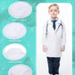 Newcotte 20 Pcs Unisex Kids Lab Coat Soft Children Science Doctor White Toddler Costume For Boys Girls Cosplay School (Medium)