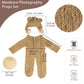 Bluetop Baby Boy Costume Newborn Outfits, Newborn Photography Outfits Boy Girl With Bonnet, Hand-Knitted Teddy Bear Costume With