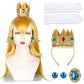 Askuang Princess Costume Set Including Crown+Gloves+Brooch+Clip On Earrings Princess Halloween Cosplay Dress Up Birthday Party
