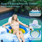 Sunrio 2024 New River Floats for mature-themeds Heavy Duty Pool Floats enhanced River Tube with Mesh Bottom Lake Floats for mature-themeds Pool Floats River Tube for Occupations & Recreation Pool Lounger(Blue-White)