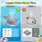 2024 Upgraded Bath Toys, Rechargeable Baby Bath Toys, Dolphin Spray Water Light Up Musical Toys 6-12 12-18 Months, Sprinkler Water Pool Bathtub Toys For Toddlers 1-3 2-4 Boys Girls Infant Kids - Grey