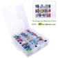 Kislane Double Sided Toy Car Storage Case For 48 Toy Cars, Matchbox Cars, Mini Toys, Small Dolls, Portable Transparent Storage C