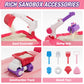 Wee Wonders Sandbox With Lid & Adjustable Umbrella, Dirt Digger Excavator Sand Box With Cover Incl Construction Toys & Play Sand