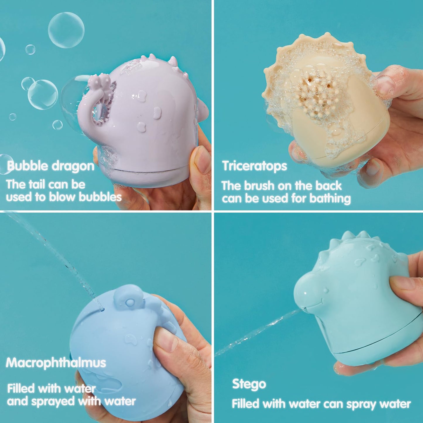 Amchsuri Baby Bath Toys For Kids Ages 1-3, 9 Pcs Mold Free Toddler Bath Toys For 2-4 Bathtub Water Toys Stackable Bath Boats And Silicone Bath Toys For Babies 6-12 Months