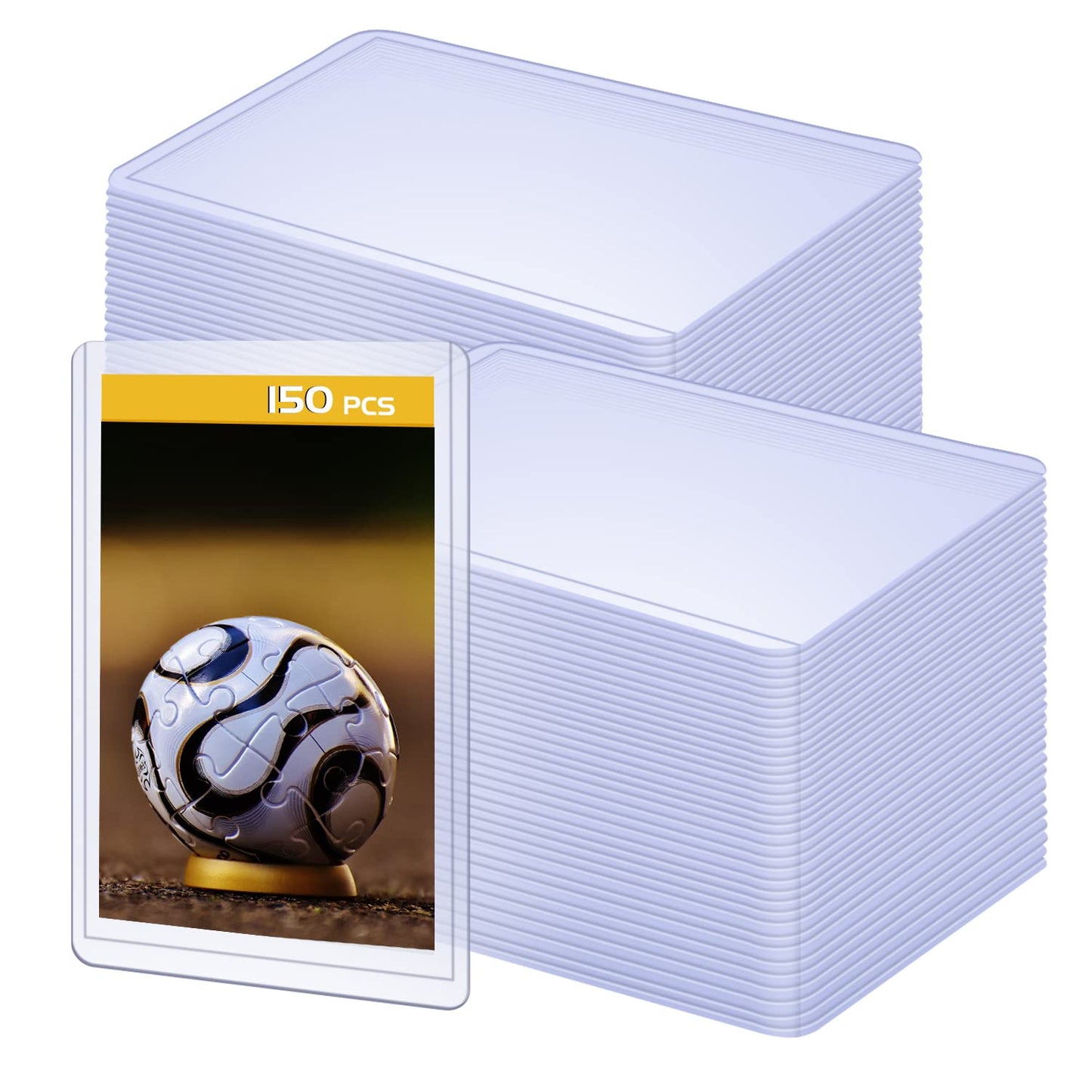 150 Pack 3'X4' Hard Plastic Card Sleeves Top Loaders For Cards, Baseball Card Protectors Hard Plastic, For Baseball Card, Game Cards, Trading Card, And So On