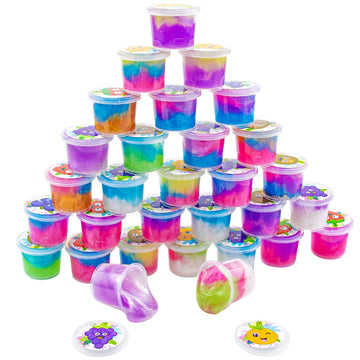 Elover Party Favors For Kids Galaxy Putty Slime Kit Tactile And Visual Experience, Stress Relief Toy,Goody Bag Toys, Christmas S