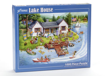 Vermont Christmas Company Lake House Jigsaw Puzzle 1000 Piece