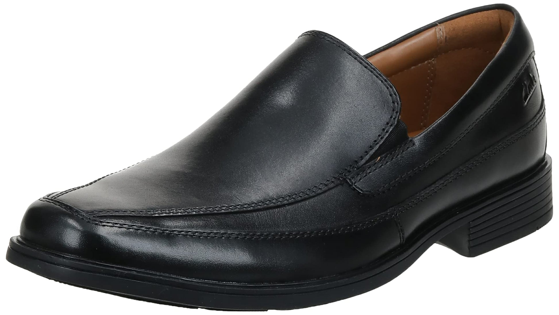 Clarks Mens Tilden Free Loafer, Black Leather, 12
