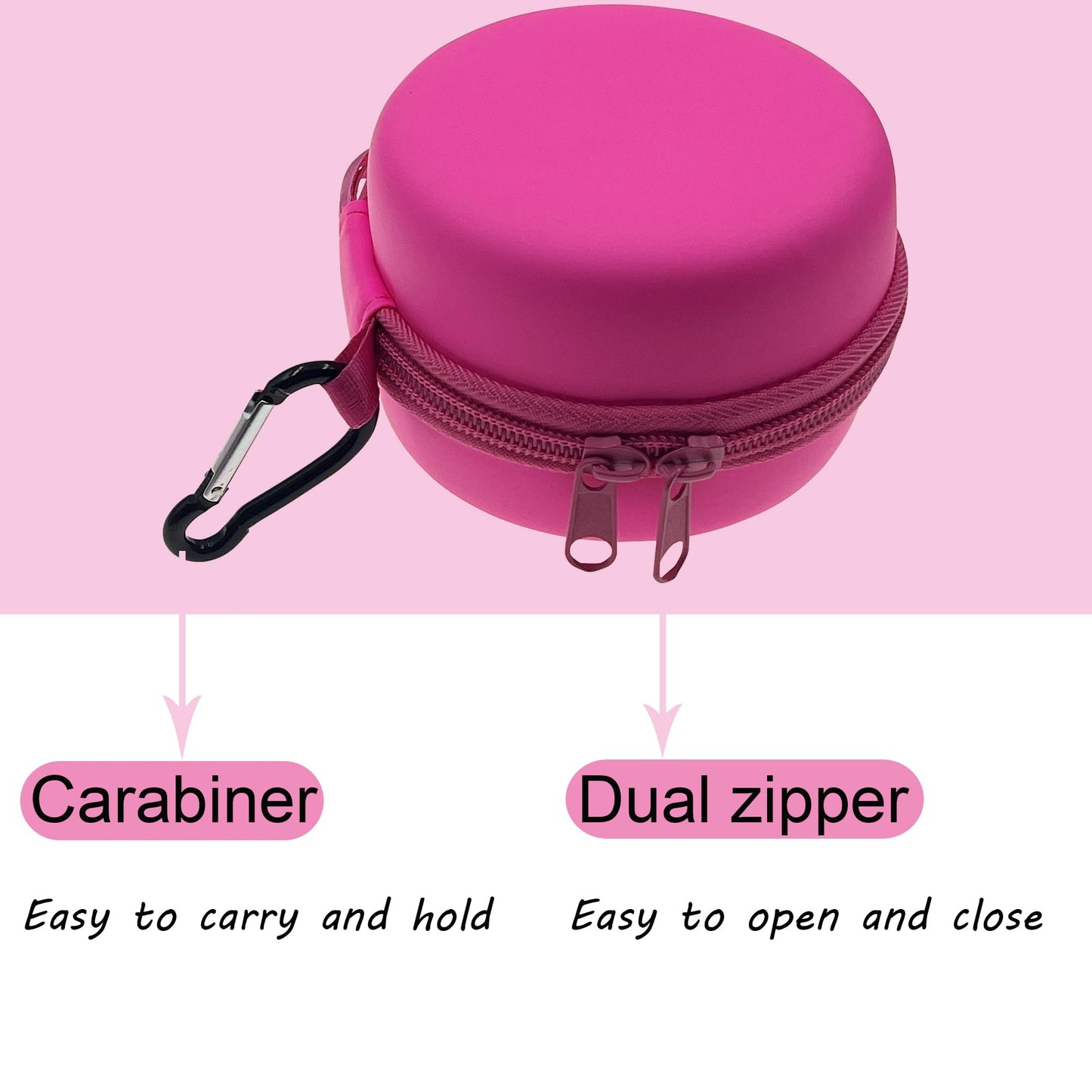Leotube Hard Carrying Eva Case Compatible With Bitzee Digital Pet Interactive Virtual Toy, Storage Travel Holder For Bitzee Virtual Electronic Pets And Accessories (Case Only) (Pink)