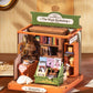 Rolife Diy Mini Building House Miniature Kit-The Muse Bookshop, Miniature Lifestyle Mini Bookshelf Decoration, Diy Hobbies/Gifts For Craftsman (The Muse Bookshop)