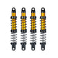 Que-T 4Pcs Aluminum Alloy Rc Shock Absorber For Axial Scx10 90046 D90 Trx4 Wraith 1/10 Crawler Car (90Mm)