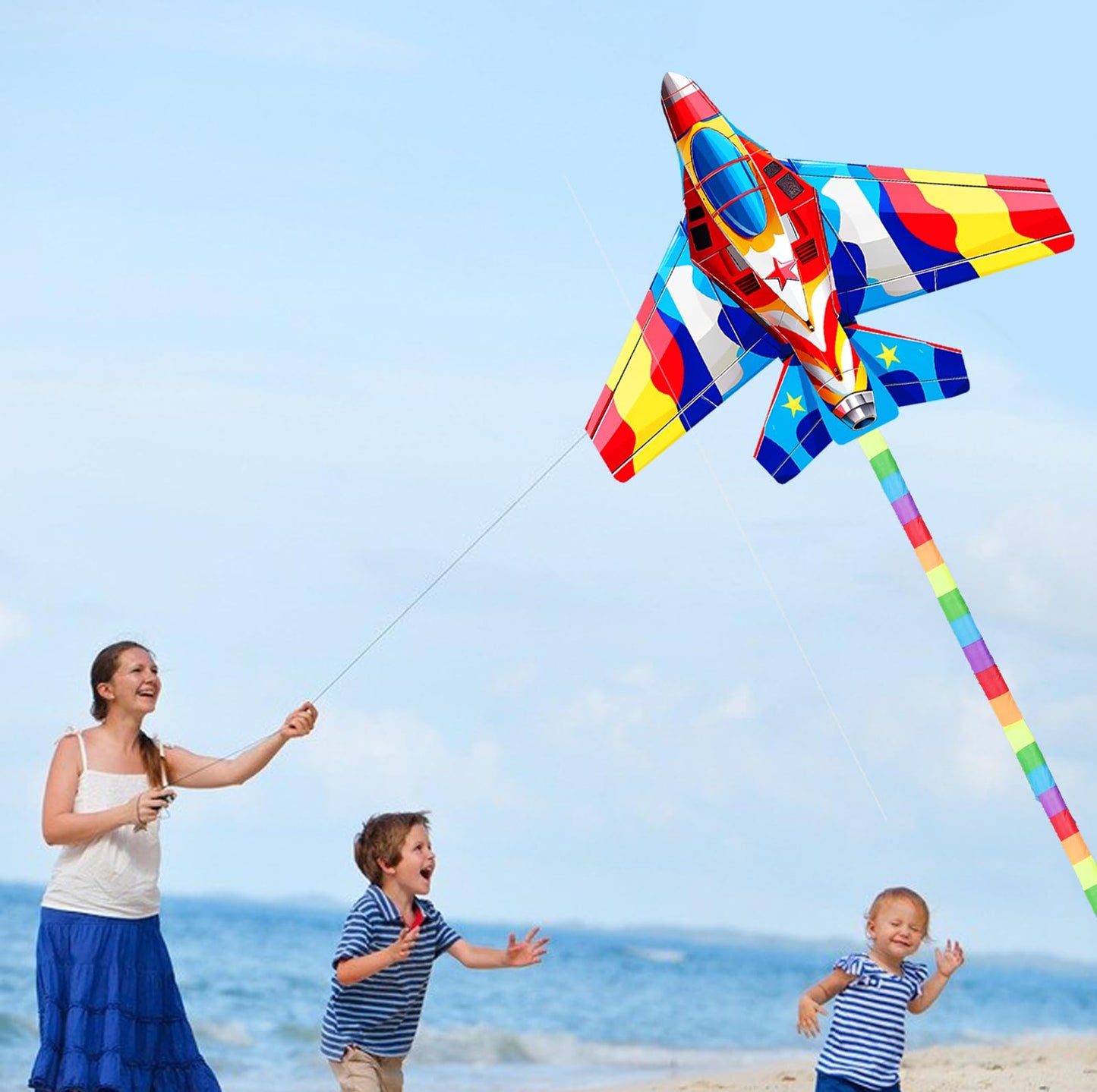 Hengda Kite Spaceship Kite Airplane Kite For Kids Beginners And Adults Easy To Carry And Assemble Suitable For Outdoor Activitie