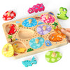 Zeoddler Wooden Puzzles For Toddlers, 8 Pcs Dinosaur Matching Egg Puzzle, Montessori Toys For Boy Girl Easter Birthday Gifts, Preschool Learning Activities & Educational Toys For Boys, Girls