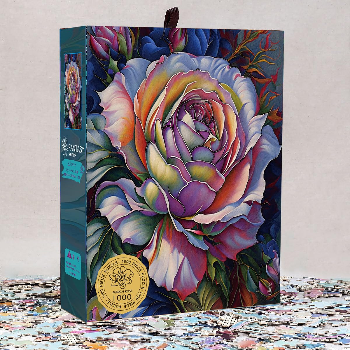 Ingooood Jigsaw Puzzle 1000 Pieces - Fantasy Series - Roses Puzzle Entertainment Toys for mature-themed Puzzles for Home Decoration  Family Puzzle Perfect for Game Nights (March Rose)