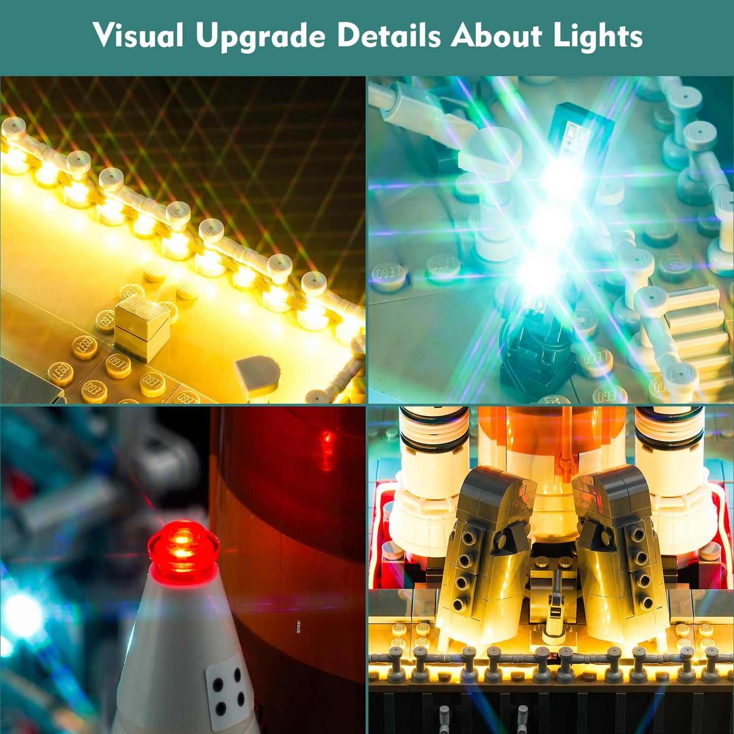 Locolee Led Light Kit Compatible With Lego Nasa Artemis Space Launch System 10341 (No Models Only Light) Creative Lighting Set A