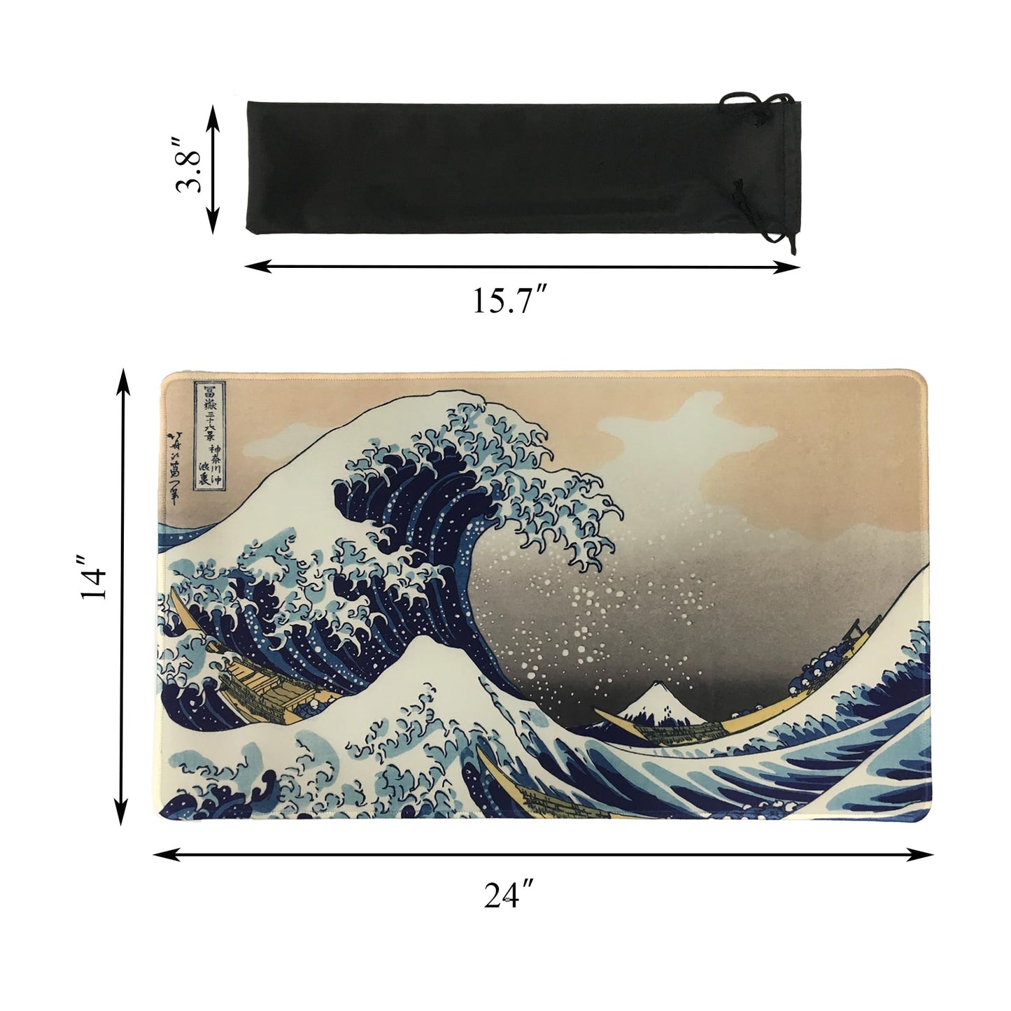 MTG Playmat 24 x 14 Inches  Non-Slip Rubber Card Game Playmats with Storage Bag  TCG Playmat Mouse Pad  Water