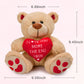 CaseTank Valentine's Teddy Bear - 10 Inch Plush Stuffed Animal, I Love You More, Cute Gift for Her, Him, Kids, Girlfriend, Boyfriend, Mom