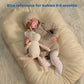 Fluffyfun Organic Baby Toys Pink Unicorn Stuffed Animal 7.1'