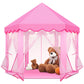 Princess Tent Girls Large Playhouse,Gift For 3 4 5 6 7 8+ Year Girl, Doll Dream House Castle Play Tent With Star Lights Toy For Kids Indoor And Outdoor Activity,Ideal Gift,57'' X 55'' (Dxh)