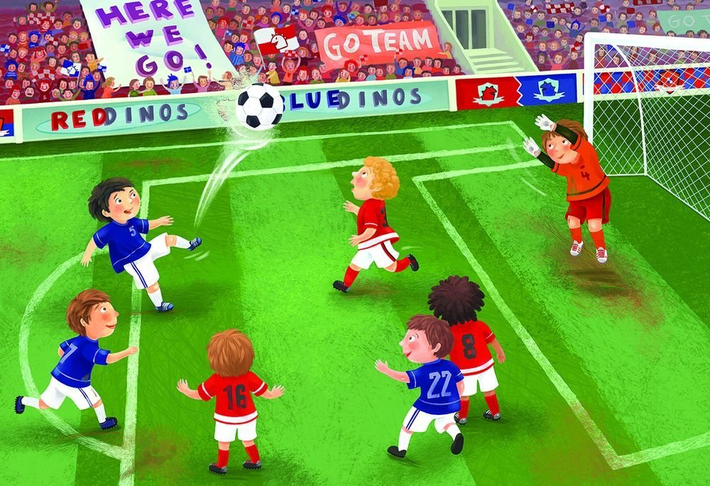 Eurographics Soccer Junior League 60 Piece Puzzle (Small Box)