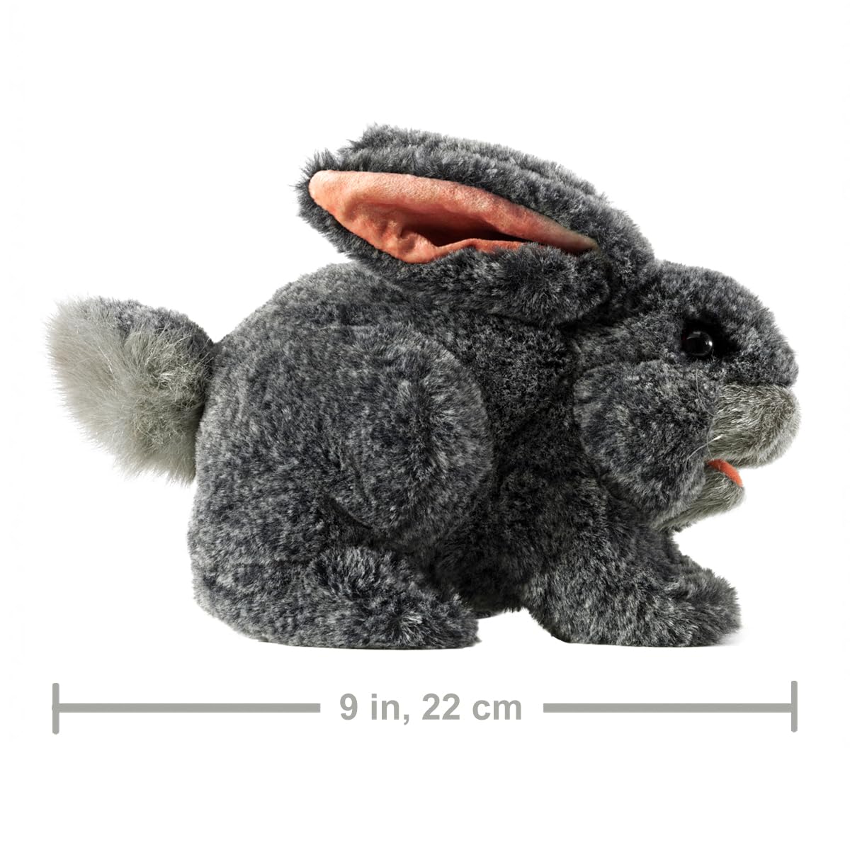 Folkmanis Gray Bunny Rabbit Hand Puppet, 1 Ea