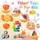 Cevioce 5Pcs Fidget Toys Adults Pack,Stocking Stuffers For Teens Boys Girls,Autism Sensory Toys With Fidget Spinner Slug Magnetic Rings,Squishy Fidget Toys Adhd Stress Relief,Party Favor For Kid-G